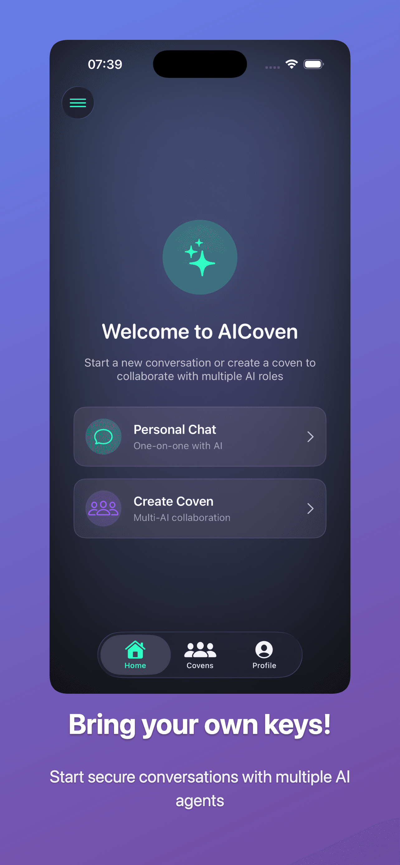Coven list view